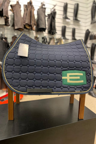 Octagon Saddle Pad E-Logo E20 S006 P112 Grey Black/White/Crystal
