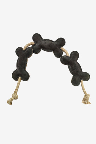 Hundespielzeug Knochen aus Wildleder