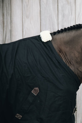 Couverture en coton Navy