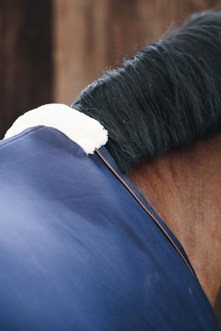 Cooler Fleece Abschwitzdecke Navy