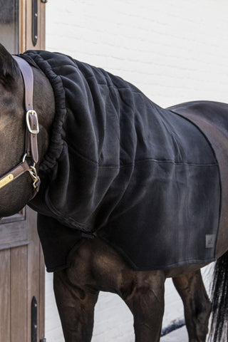 Gruby kołnierz polarowy czarny