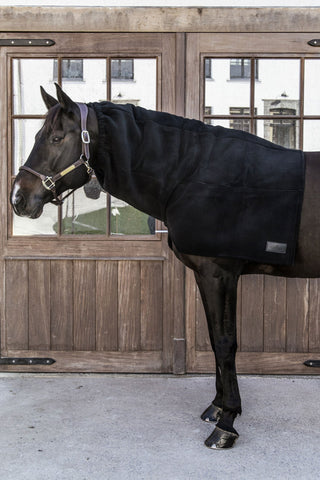 Gruby kołnierz polarowy czarny