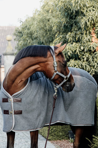 Tykt Fleecedækken Brun