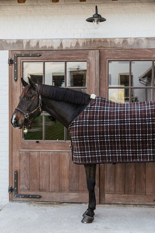 Tykt Fleecedækken Brun