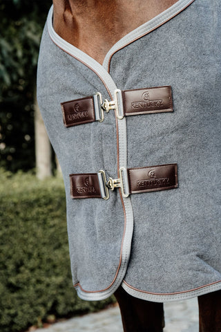 Tykt Fleecedækken Brun