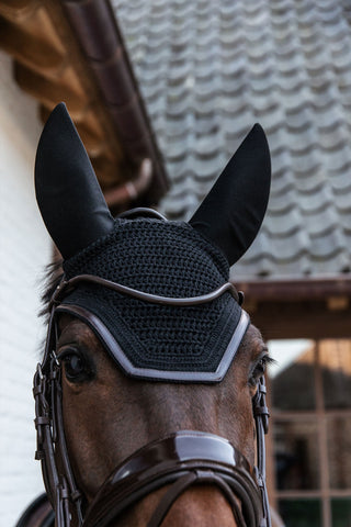 Wellington Izolowana Skórzana Nausznica Granatowa