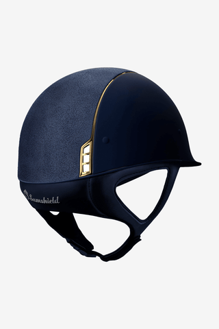 Samshield Shadowmatt Alcantara Top Guld Trim