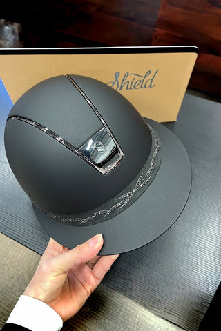 Samshield Shadowmatt Miss Shield Frontalband Flower Swarowski Grey